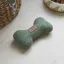 Sweet William Tweed Dog Bone Toy - Small Green